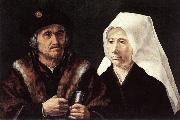 GOSSAERT, Jan (Mabuse) An Elderly Couple cdfg oil on canvas